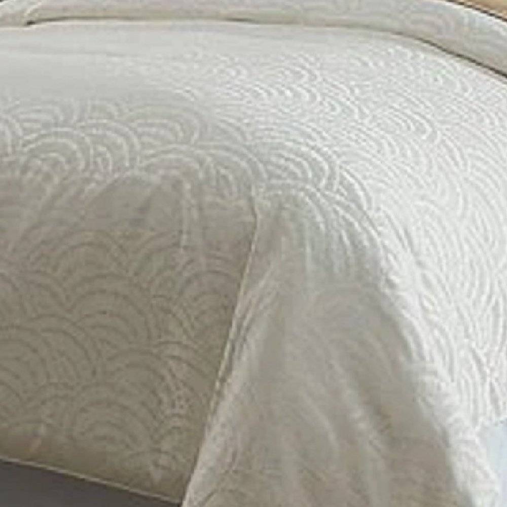 NWT $329 Luxury Hotel PALMER Queen Duvet Cover Mini Set Egyptian Cotton - Picture 7 of 9